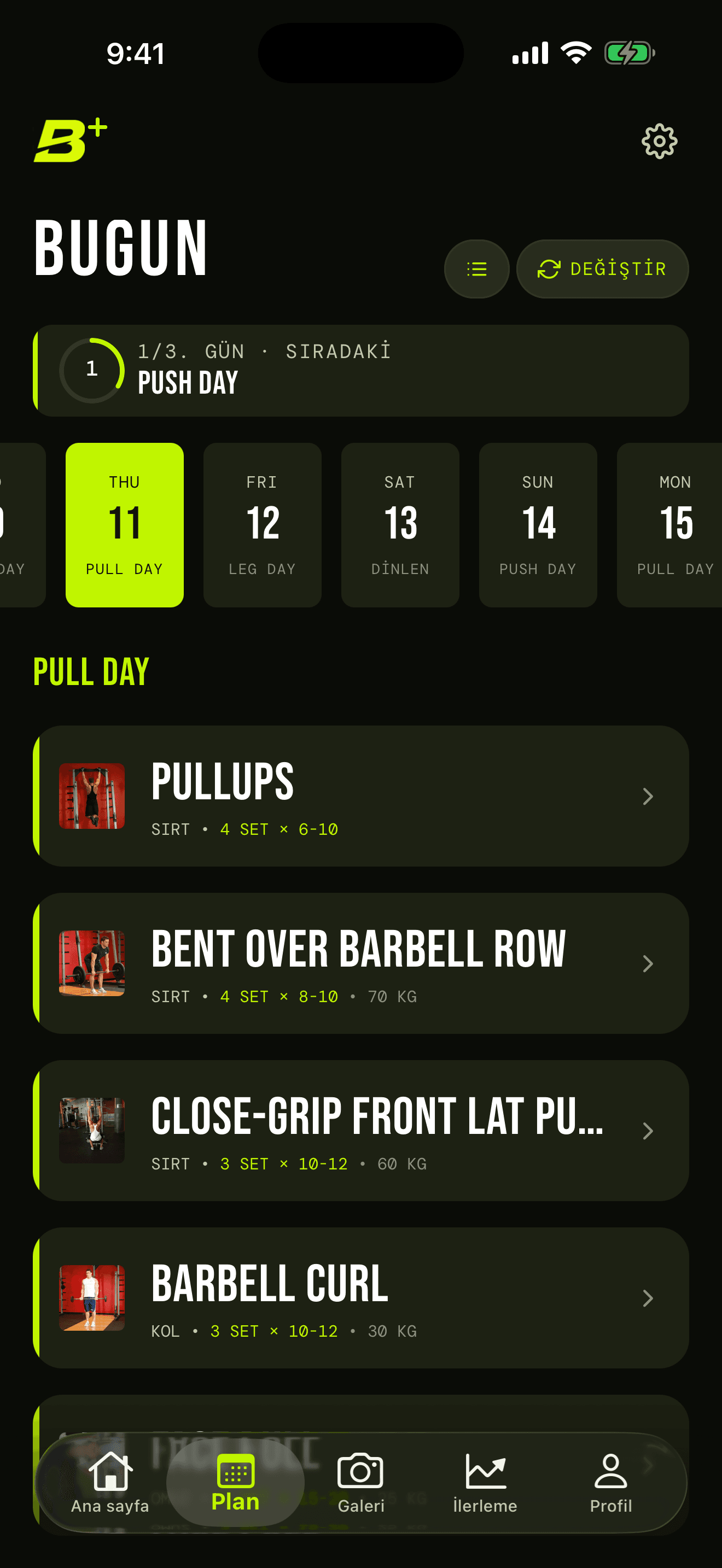 Active plan